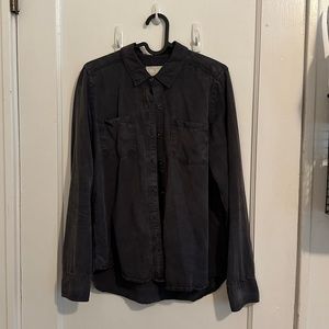 charcoal button down